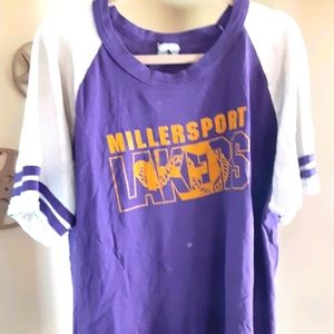 Vintage Millersport Lakers raglan varsity shirt